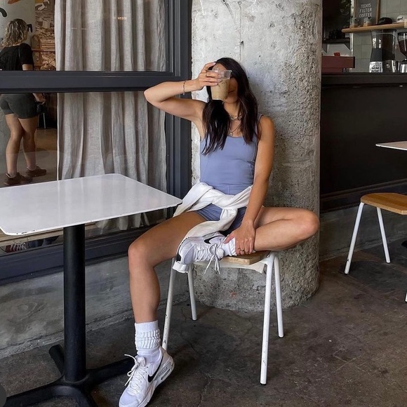 Well Being + Being Well MoveWell Juniper Romper in Steel Blue - M - Picture 7 of 8